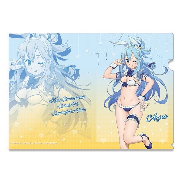 License Agent KonoSuba 3 Clear File Design 01 (Aqua / Bunny Style Swimsuit ver.) [New Illustration] Bild 1