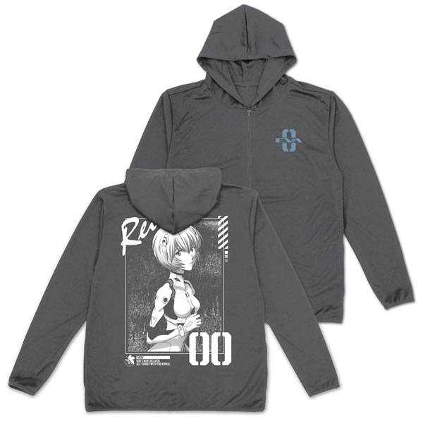 COSPA EVANGELION Rei Ayanami Thin Dry Hoodie /GRAY-XL