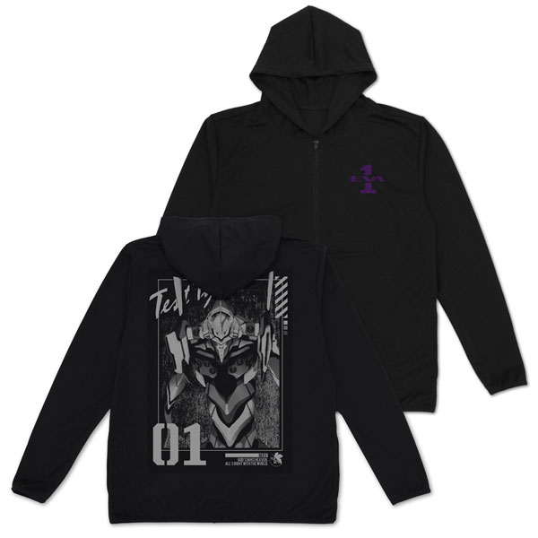 COSPA EVANGELION EVA-01 Thin Dry Hoodie /BLACK-XXL