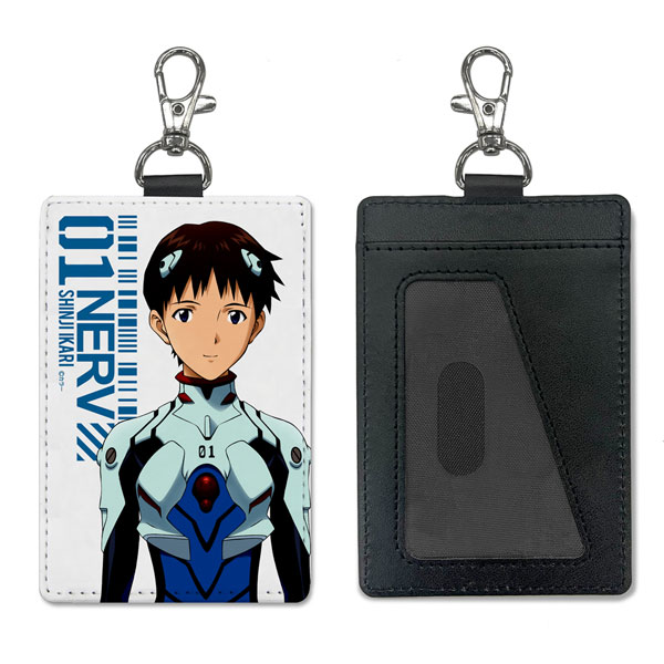 COSPA EVANGELION Shinji Ikari Pass Case (w/Swivel Snap Hook) รูปภาพ 1
