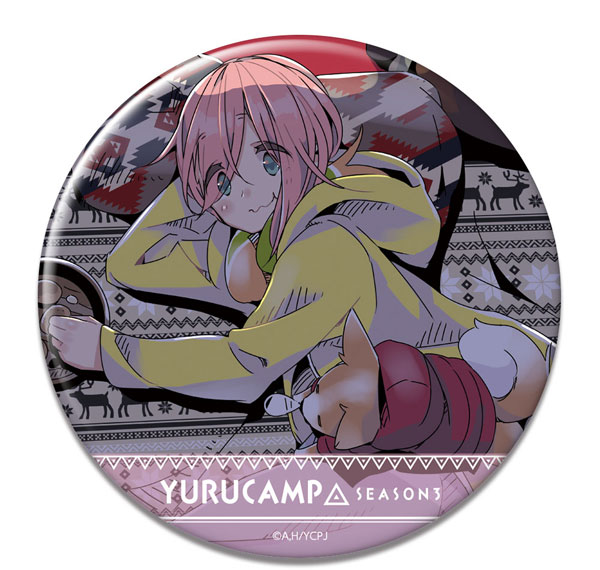 License Agent Yuru Camp SEASON3 Tin Badge Design 01 (Nadeshiko Kagamihara /A) รูปภาพ 1