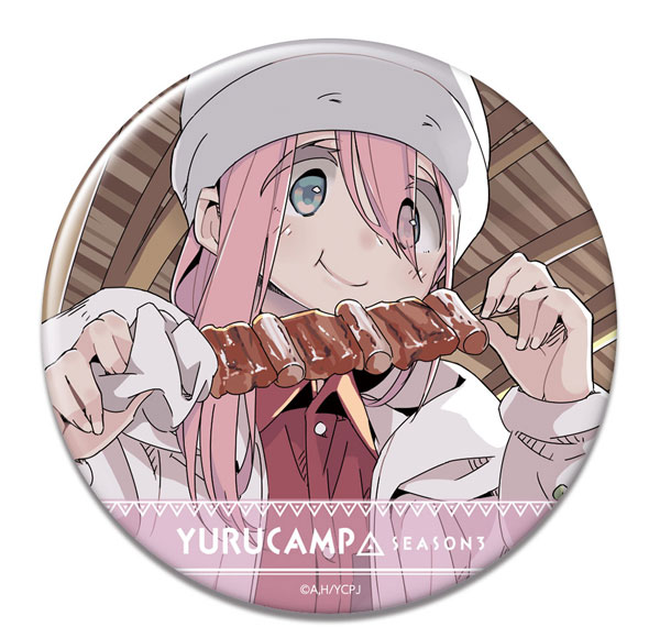 License Agent Yuru Camp SEASON3 Tin Badge Design 02 (Nadeshiko Kagamihara /B) Bild 1