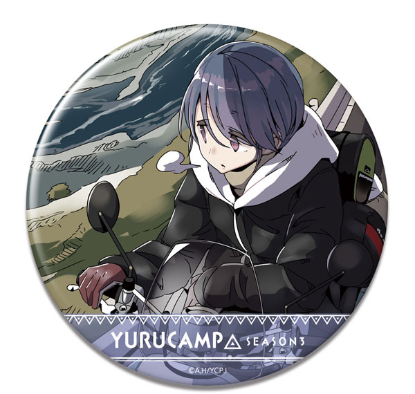 License Agent Yuru Camp SEASON3 Tin Badge Design 03 (Rin Shima /A) รูปภาพ 1