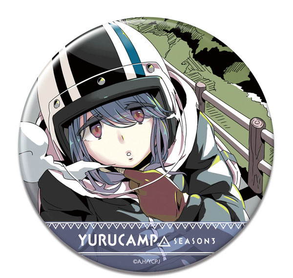 License Agent Yuru Camp SEASON3 Tin Badge Design 04 (Rin Shima /B) Bild 1