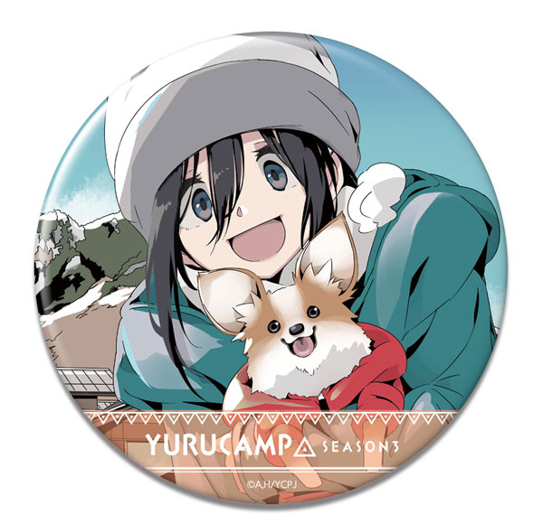 License Agent Yuru Camp SEASON3 Tin Badge Design 05 (Ena Saitou) Bild 1