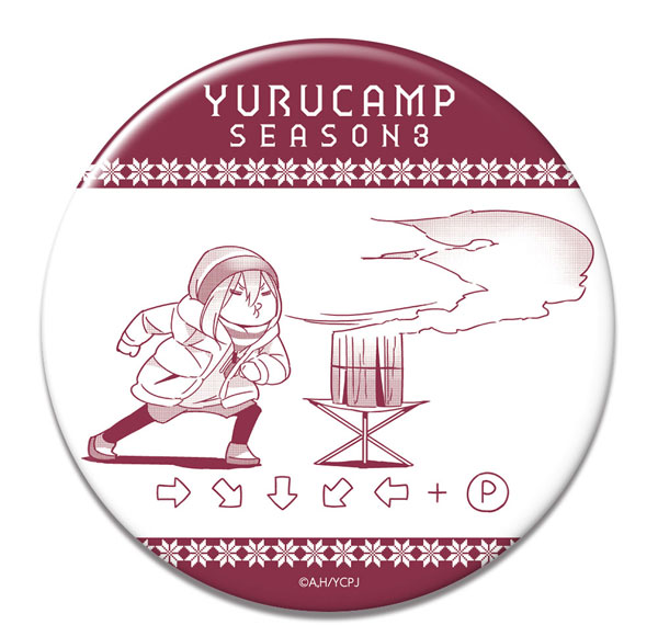 License Agent Yuru Camp SEASON3 Tin Badge Design 07 (Nadeshiko Kagamihara /D) Bild 1