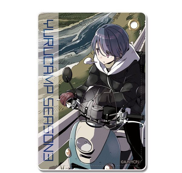 License Agent Yuru Camp SEASON3 Leather Pass Case Ver.2 Design 03 (Rin Shima /B) รูปภาพ 1