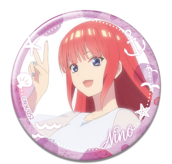 License Agent The Quintessential Quintuplets * Tin Badge Design 06 (Nino Nakano /B) รูปภาพ 1