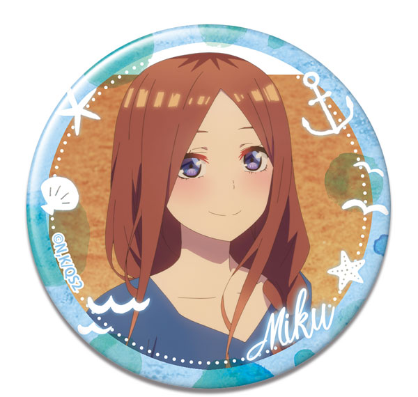 License Agent The Quintessential Quintuplets * Tin Badge Design 09 (Miku Nakano /A)