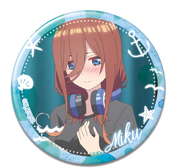 License Agent The Quintessential Quintuplets * Tin Badge Design 10 (Miku Nakano /B)
