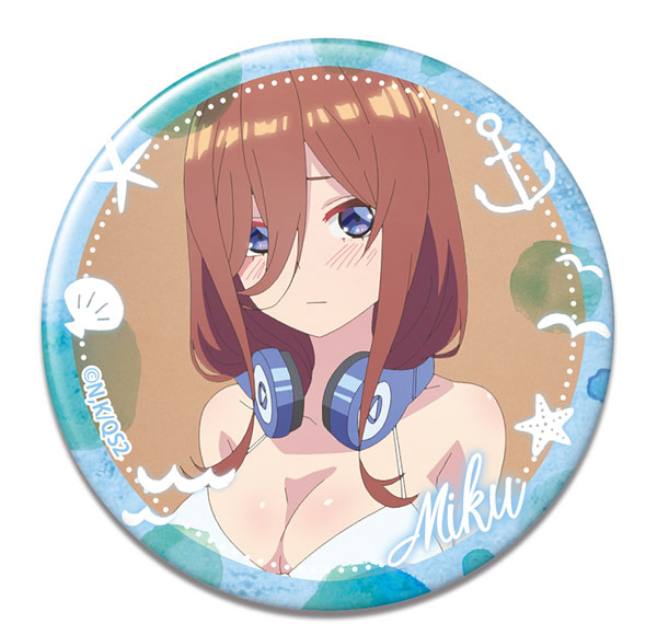 License Agent The Quintessential Quintuplets * Tin Badge Design 11 (Miku Nakano /C)