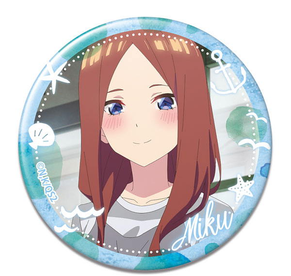 License Agent The Quintessential Quintuplets * Tin Badge Design 12 (Miku Nakano /D)