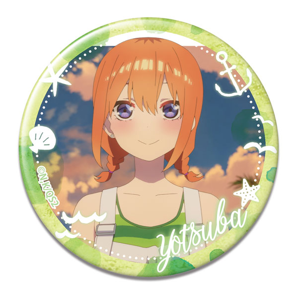 License Agent The Quintessential Quintuplets * Tin Badge Design 13 (Yotsuba Nakano /A) 이미지 1