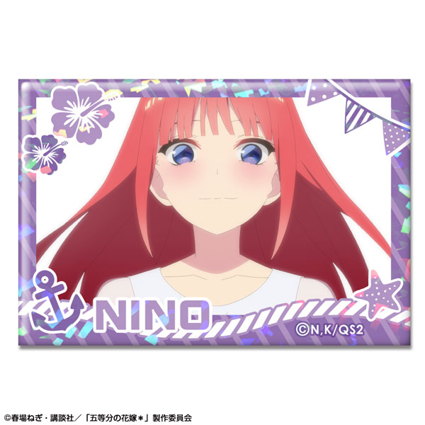License Agent The Quintessential Quintuplets * Hologram Tin Badge Design 06 (Nino Nakano /B)
