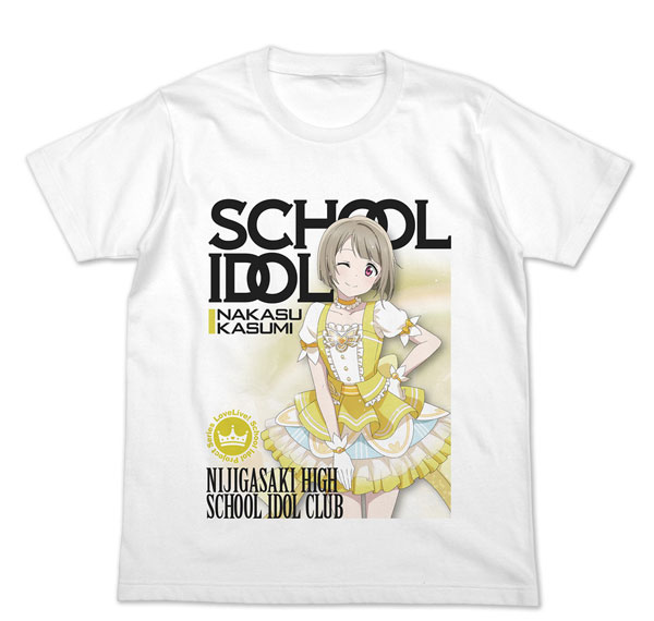 COSPA Love Live! Nijigasaki High School Idol Club Kasumi Nakasu Full Color T-shirt Official Card Game Ver./WHITE-L