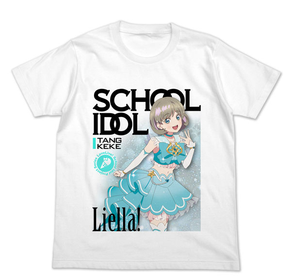COSPA Love Live! Super Star!! Keke Tang Full Color T-shirt Official Card Game Ver./WHITE-L