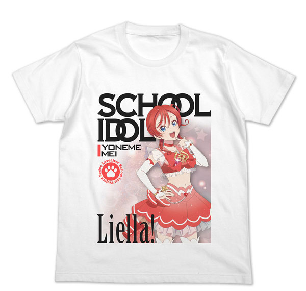COSPA Love Live! Super Star!! Mei Yoneme Full Color T-shirt Official Card Game Ver./WHITE-M