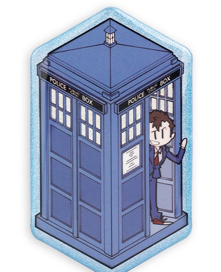 SCIFI Fanspace Doctor Who 10th Doctor Series Tin Badge Bild 1