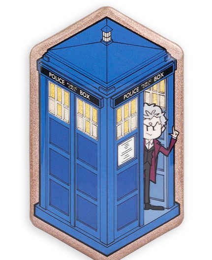 SCIFI Fanspace Doctor Who 12th Doctor Series Tin Badge รูปภาพ 1