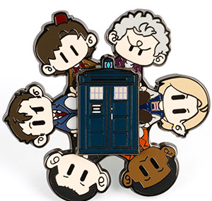 SCIFI Fanspace Doctor Who TARDIS Spinning Pin Badge รูปภาพ 1