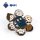 SCIFI Fanspace Doctor Who TARDIS Spinning Pin Badge รูปภาพ 2