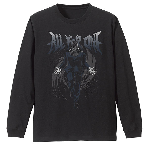 COSPA TV Anime "My Hero Academia" All For One Ribbed Long Sleeve T-shirt /BLACK-M