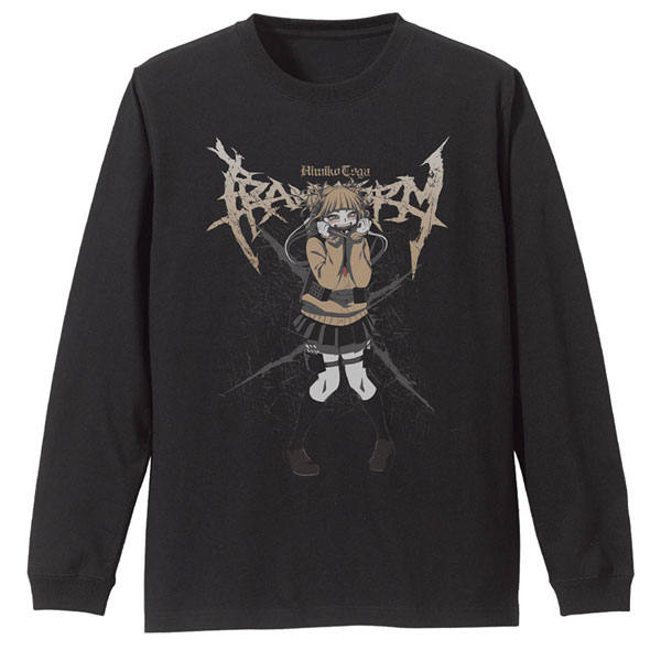COSPA TV Anime "My Hero Academia" Himiko Toga Ribbed Long Sleeve T-shirt /BLACK-XL image 1