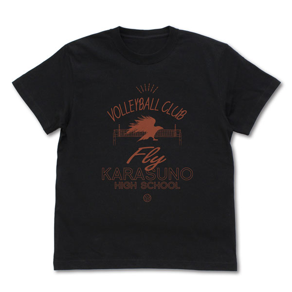 COSPA Haikyuu!! Karasuno High School Volleyball Club Icon Mark College T-shirt /BLACK-M Bild 1