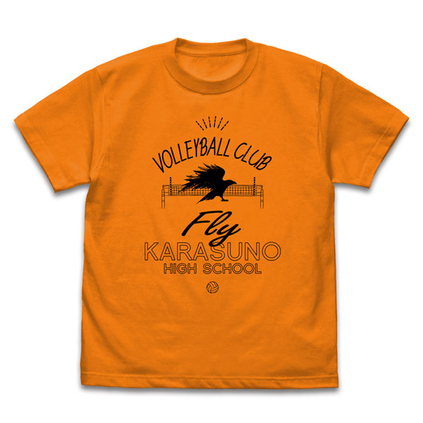 COSPA Haikyuu!! Karasuno High School Volleyball Club Icon Mark College T-shirt /ORANGE-L Bild 1