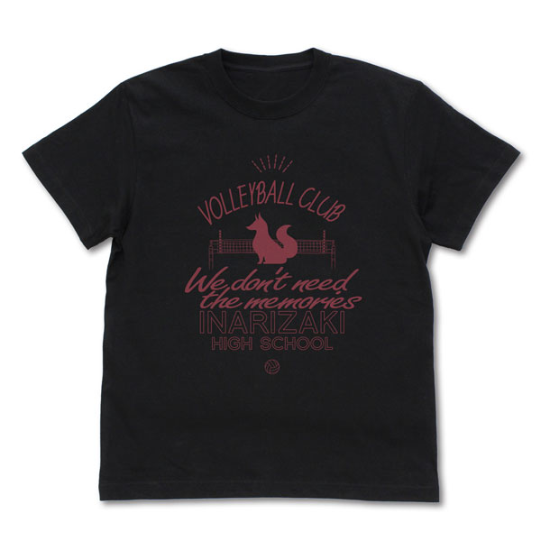 COSPA Haikyuu!! Inarizaki High School Volleyball Club Icon Mark College T-shirt /BLACK-XL 圖片 1