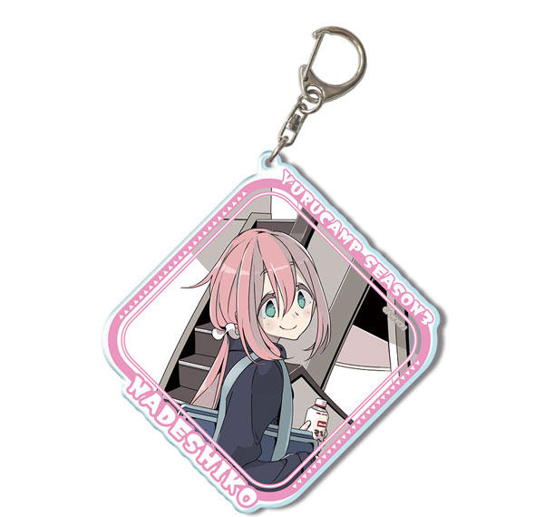 License Agent Yuru Camp SEASON3 Big Acrylic Keychain Ver.2 Design 01 (Nadeshiko Kagamihara /A) Bild 1