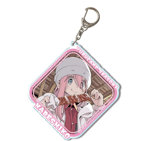 License Agent Yuru Camp SEASON3 Big Acrylic Keychain Ver.2 Design 02 (Nadeshiko Kagamihara /B) Bild 1