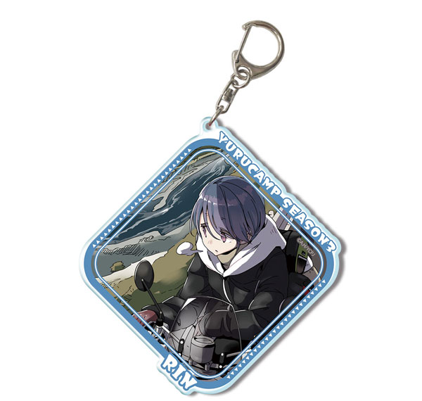 License Agent Yuru Camp SEASON3 Big Acrylic Keychain Ver.2 Design 03 (Rin Shima /A) รูปภาพ 1