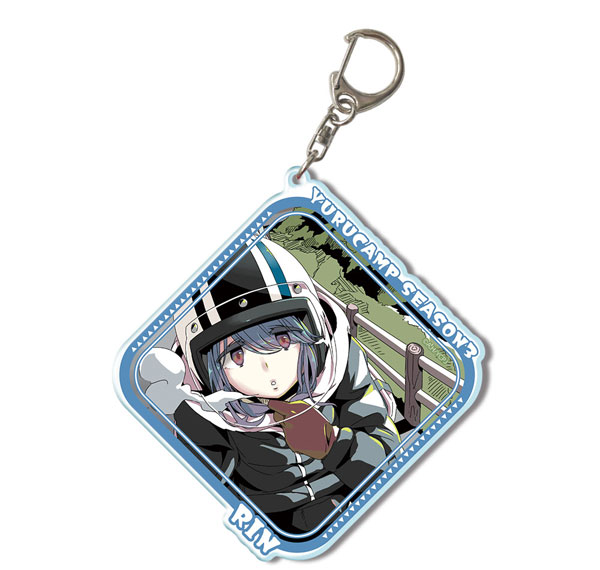 License Agent Yuru Camp SEASON3 Big Acrylic Keychain Ver.2 Design 04 (Rin Shima /B) รูปภาพ 1