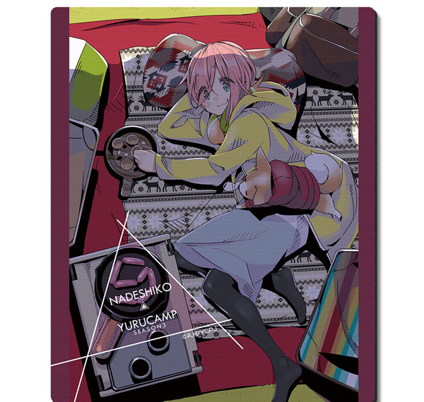 License Agent Yuru Camp SEASON3 Rubber Mouse Pad Ver.2 Design 01 (Nadeshiko Kagamihara) รูปภาพ 1