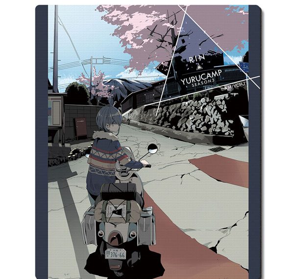 License Agent Yuru Camp SEASON3 Rubber Mouse Pad Ver.2 Design 02 (Rin Shima) Bild 1
