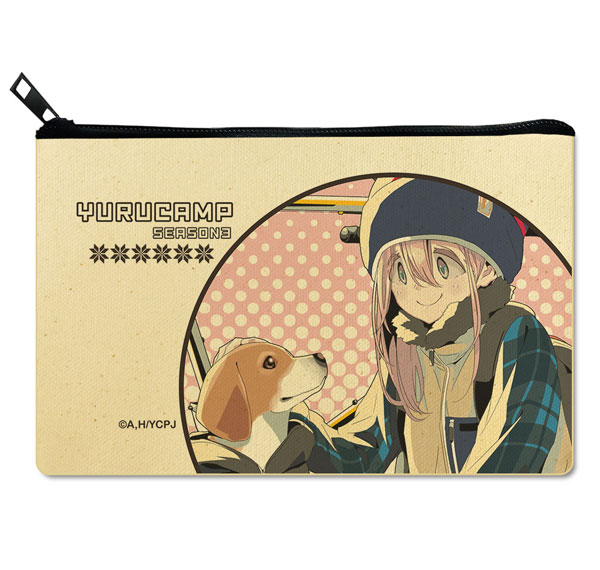 License Agent Yuru Camp SEASON3 Flat Pouch Ver.2 Design 01 (Nadeshiko Kagamihara /A) รูปภาพ 1
