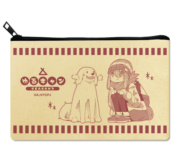 License Agent Yuru Camp SEASON3 Flat Pouch Ver.2 Design 02 (Nadeshiko Kagamihara /B)
