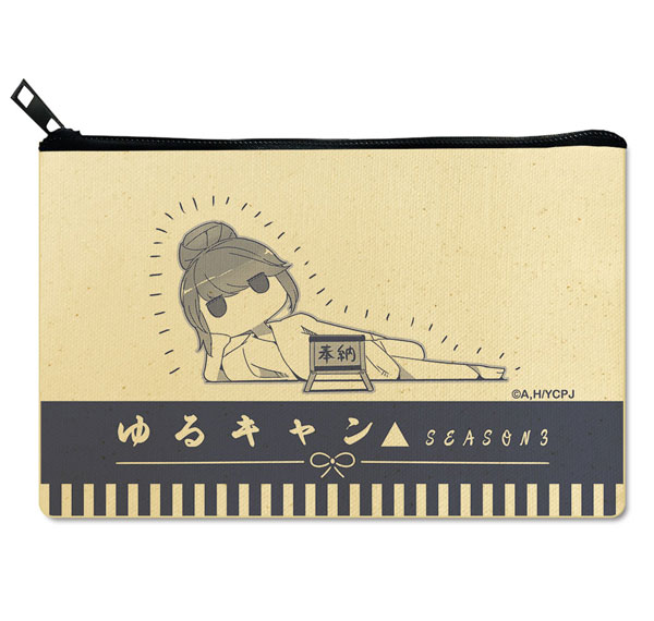 License Agent Yuru Camp SEASON3 Flat Pouch Ver.2 Design 03 (Rin Shima) รูปภาพ 1
