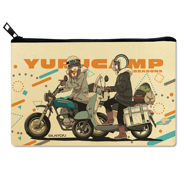 License Agent Yuru Camp SEASON3 Flat Pouch Ver.2 Design 04 (Rin Shima & Ayano Toki) รูปภาพ 1