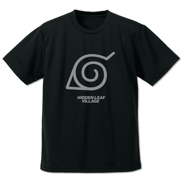 COSPA NARUTO Shippuden Hidden Leaf Village Dry T-shirt /BLACK-S