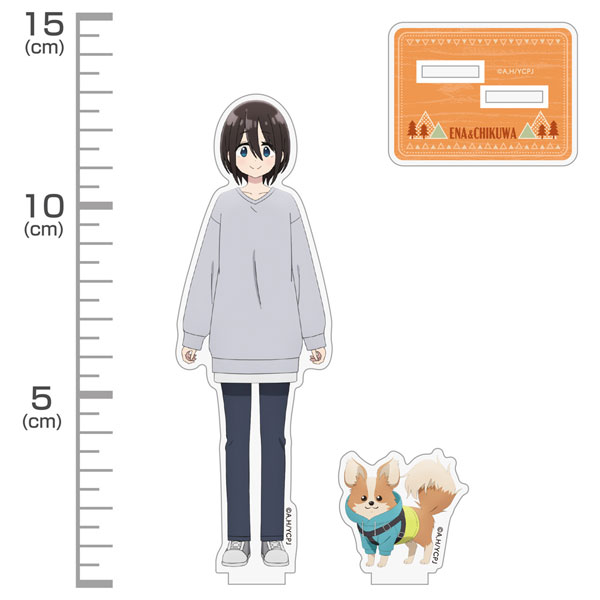 COSPA "Yuru Camp SEASON3" Ena Saitou & Chikuwa Acrylic Stand Bild 1