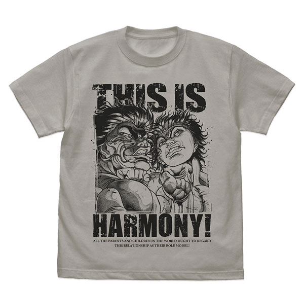 COSPA TV Anime "Baki Hanma" Otoko Kurabe T-shirt /LIGHT GRAY-S รูปภาพ 1