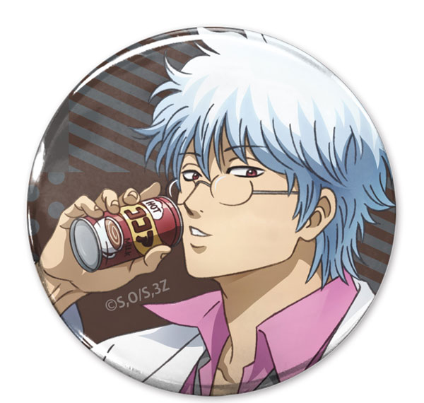 COSPA TV Anime "3-nen Z-gumi Ginpachi-sensei" New Illustration Ginpachi Sakata 65mm Tin Badge Sugar Replenishment Ver. รูปภาพ 1