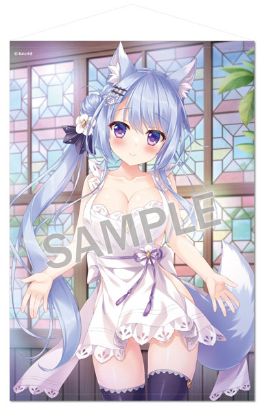 Brendream Yuki Ameto B1 Wall Scroll Japanese Style Maid Kitsune-san ExtraEdition 图片 1