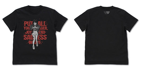 COSPA Girls Band Cry Nina Iseri "Zenbu Buchikome." T-shirt /BLACK-M