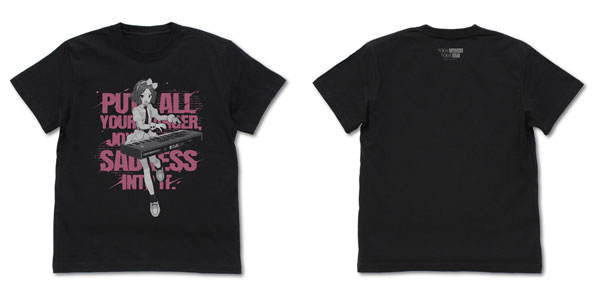 COSPA Girls Band Cry Tomo Ebizuka "Zenbu Buchikome." T-shirt /BLACK-XL