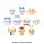 Ensky Chiikawa Sofubi Puppet Mascot 2 10Pack BOX gambar 2