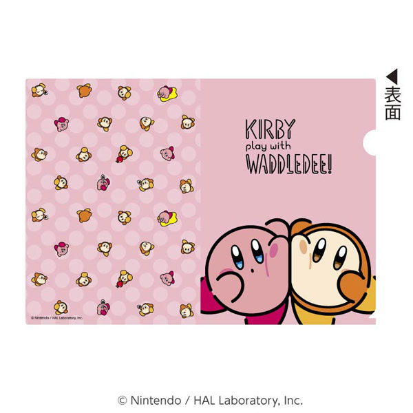 Ensky Kirby Kirby play with Waddle Dee Clear File (1) Main Visual gambar 1