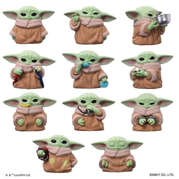 Ensky Star Wars Mandalorian Grogu Soft Vinyl Puppet Mascot 11Pack BOX